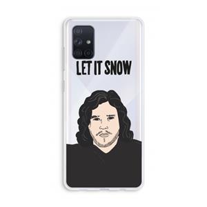 CaseCompany Let It Snow: Galaxy A71 Transparant Hoesje