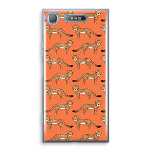 CaseCompany Cheetah: Sony Xperia XZ1 Transparant Hoesje