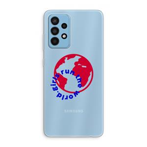 CaseCompany Run The World: Samsung Galaxy A52 Transparant Hoesje