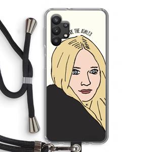 CaseCompany Ashley: Samsung Galaxy A32 5G Transparant Hoesje met koord