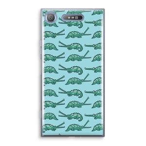 CaseCompany Kroko: Sony Xperia XZ1 Transparant Hoesje