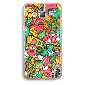 CaseCompany Vexx City: Samsung Galaxy J3 (2016) Transparant Hoesje