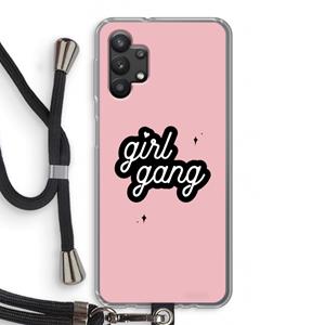 CaseCompany Girl Gang: Samsung Galaxy A32 5G Transparant Hoesje met koord