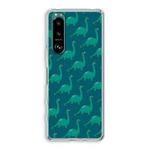 CaseCompany Diplodocus: Sony Xperia 5 III Transparant Hoesje