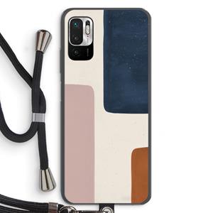 CaseCompany Geo #5: Xiaomi Redmi Note 10 5G Transparant Hoesje met koord