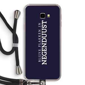 CaseCompany Blijve plakken in Negenduust: Samsung Galaxy J4 Plus Transparant Hoesje met koord