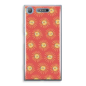 CaseCompany Zon: Sony Xperia XZ1 Transparant Hoesje
