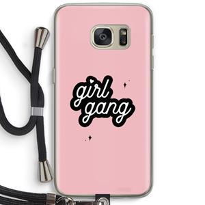 CaseCompany Girl Gang: Samsung Galaxy S7 Transparant Hoesje met koord