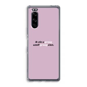 CaseCompany uzelf graag zien: Sony Xperia 5 Transparant Hoesje