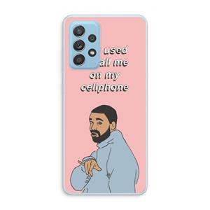 CaseCompany Hotline bling: Samsung Galaxy A73 Transparant Hoesje