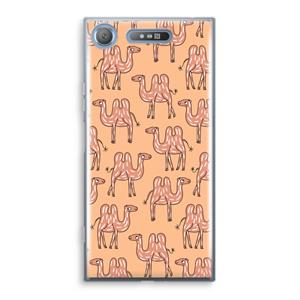 CaseCompany Kameel: Sony Xperia XZ1 Transparant Hoesje