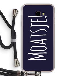 CaseCompany Moatsje!: Samsung Galaxy J4 Plus Transparant Hoesje met koord