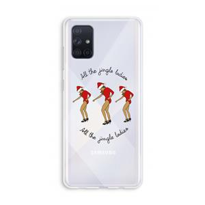 CaseCompany Jingle Ladies: Galaxy A71 Transparant Hoesje