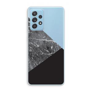 CaseCompany Combinatie marmer: Samsung Galaxy A73 Transparant Hoesje
