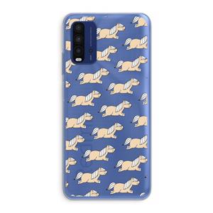 CaseCompany Ponys: Xiaomi Redmi 9T Transparant Hoesje