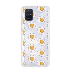 CaseCompany Bacon to my eggs #1: Galaxy A71 Transparant Hoesje