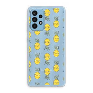 CaseCompany Ananas: Samsung Galaxy A52 Transparant Hoesje