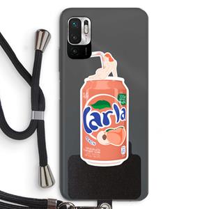 CaseCompany S(peach)less: Xiaomi Redmi Note 10 5G Transparant Hoesje met koord