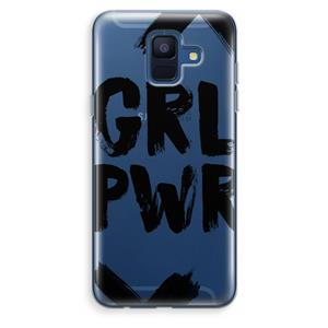 CaseCompany Girl Power #2: Samsung Galaxy A6 (2018) Transparant Hoesje