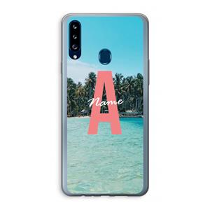 CaseCompany Pacific Dream: Samsung Galaxy A20s Transparant Hoesje