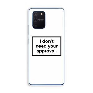 CaseCompany Don't need approval: Samsung Galaxy Note 10 Lite Transparant Hoesje