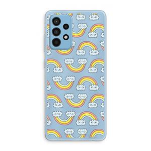 CaseCompany Regenboog: Samsung Galaxy A52 Transparant Hoesje