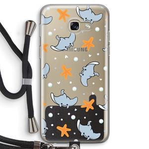 CaseCompany Manta: Samsung Galaxy A5 (2017) Transparant Hoesje met koord