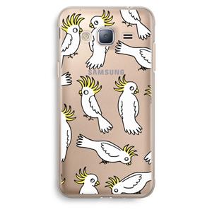 CaseCompany Papegaai: Samsung Galaxy J3 (2016) Transparant Hoesje