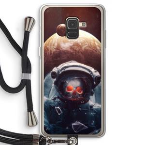 CaseCompany Voyager: Samsung Galaxy A8 (2018) Transparant Hoesje met koord