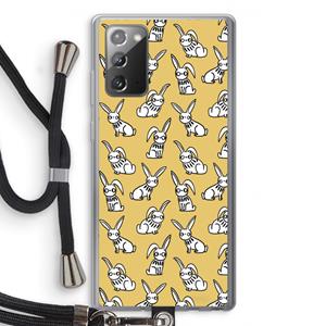 CaseCompany Haas: Samsung Galaxy Note 20 / Note 20 5G Transparant Hoesje met koord