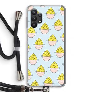 CaseCompany Citroenen: Samsung Galaxy A32 5G Transparant Hoesje met koord