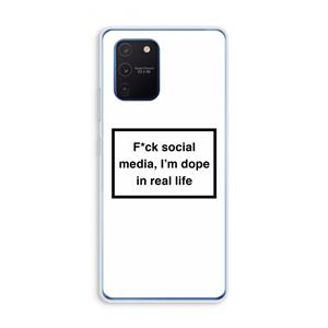 CaseCompany I'm dope: Samsung Galaxy Note 10 Lite Transparant Hoesje