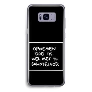 CaseCompany Schotelvod: Samsung Galaxy S8 Plus Transparant Hoesje