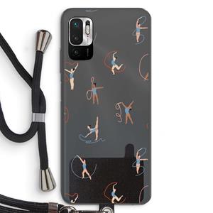 CaseCompany Dancing #3: Xiaomi Redmi Note 10 5G Transparant Hoesje met koord