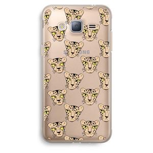 CaseCompany Tijger: Samsung Galaxy J3 (2016) Transparant Hoesje