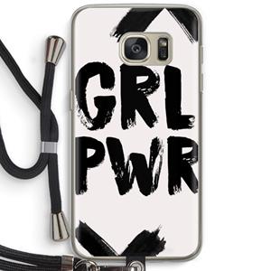 CaseCompany Girl Power #2: Samsung Galaxy S7 Transparant Hoesje met koord