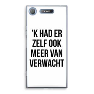 CaseCompany Meer verwacht: Sony Xperia XZ1 Transparant Hoesje
