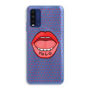 CaseCompany Yolo Denise: Xiaomi Redmi 9T Transparant Hoesje