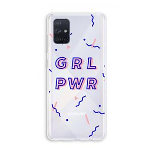 CaseCompany GRL PWR: Galaxy A71 Transparant Hoesje