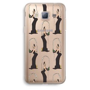 CaseCompany Pop Some Kim: Samsung Galaxy J3 (2016) Transparant Hoesje