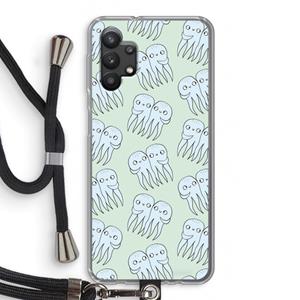CaseCompany Octopussen: Samsung Galaxy A32 5G Transparant Hoesje met koord