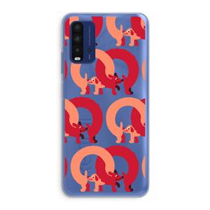 CaseCompany Dogs: Xiaomi Redmi 9T Transparant Hoesje