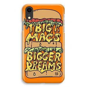 CaseCompany Big Macs Bigger Dreams: iPhone XR Volledig Geprint Hoesje
