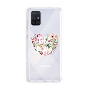 CaseCompany GRL PWR Flower: Galaxy A71 Transparant Hoesje