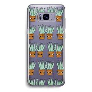 CaseCompany Sansevieria: Samsung Galaxy S8 Plus Transparant Hoesje
