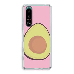 CaseCompany Avocado: Sony Xperia 5 III Transparant Hoesje