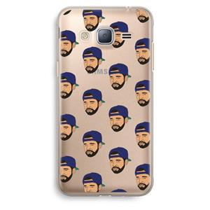 CaseCompany Drake Away: Samsung Galaxy J3 (2016) Transparant Hoesje