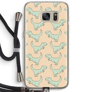 CaseCompany Dinos: Samsung Galaxy S7 Transparant Hoesje met koord