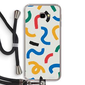 CaseCompany Illustratieve pop 2: Samsung Galaxy J4 Plus Transparant Hoesje met koord