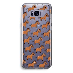 CaseCompany Pony: Samsung Galaxy S8 Plus Transparant Hoesje